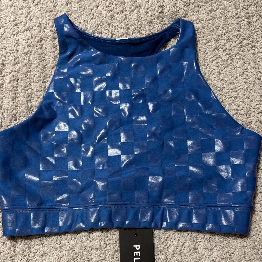New! Peloton Reflective Blue Sports Bra